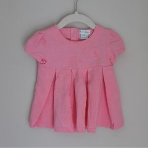 Polo by Ralph Lauren Baby Girl's Short Sleeve Pleated Dress Pink 12M